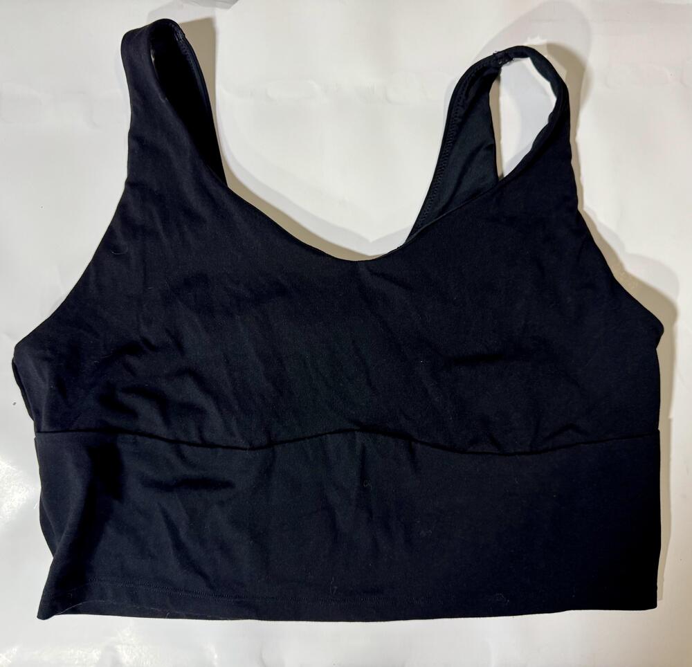 Old Navy Active Sports Bra Womens XL Black StudioSmooth Light Support Go-Dry
